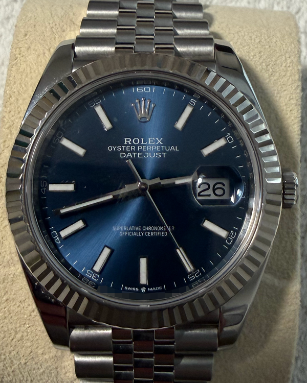 2024 Rolex Datejust 41MM Blue Dial Jubilee Bracelet (126334)