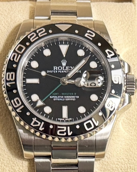 Rolex GMT-Master II 40MM Black Dial Oyster Bracelet (116710LN)