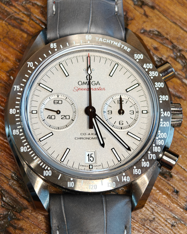 2015 Omega Speedmaster Dark Side of the Moon "Grey Side of the Moon" 44.25MM Grey Dial Leather Strap (311.93.44.51.99.001)