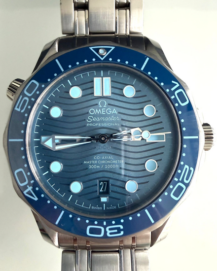 2025 Omega Seamaster Diver 300M "Summer Blue" 42MM Blue Dial Steel Bracelet (210.30.42.20.03.003)