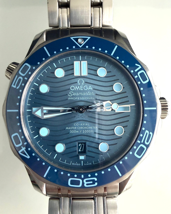2025 Omega Seamaster Diver 300M "Summer Blue" 42MM Blue Dial Steel Bracelet (210.30.42.20.03.003)