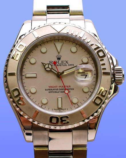 2012 Rolex Yacht-Master 40MM Platinum Dial Oyster Bracelet (16622)