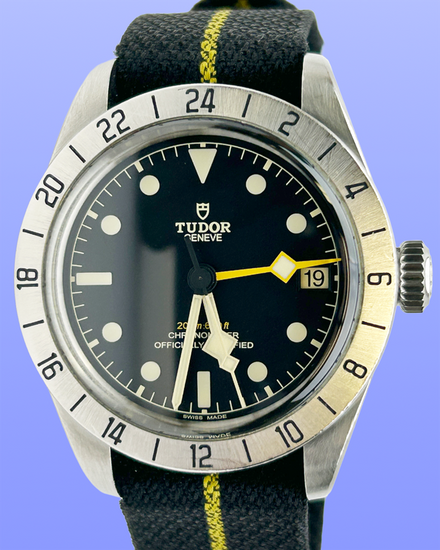 No Reserve - 2024 Tudor Black Bay GMT Pro 39MM Black Dial Textile Strap (79470)