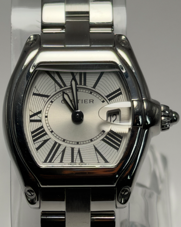 Cartier Roadster 31MM Quartz Silver Dial Steel Bracelet (2675)