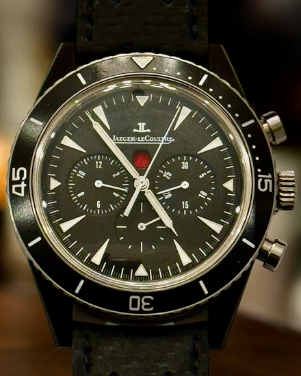 Jaeger-LeCoultre Deep Sea Chronograph 44MM Black Dial Leather Strap (Q208A570)