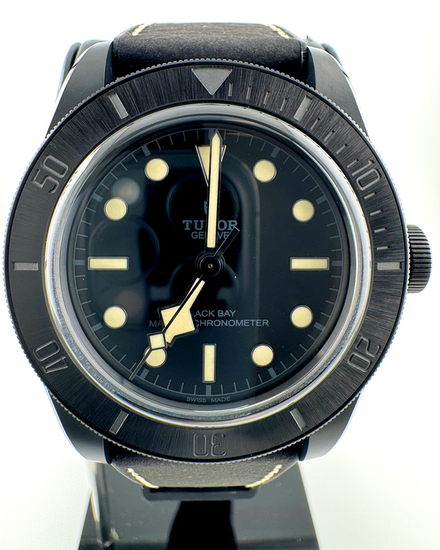 No Reserve - 2025 Tudor Black Bay 41MM Black Dial Leather Strap (79210CNU)