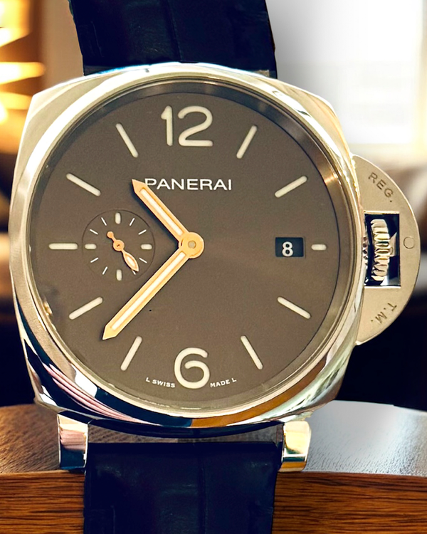 2023 Panerai Luminor Due 42MM Grey Dial Leather Strap (PAM01250)