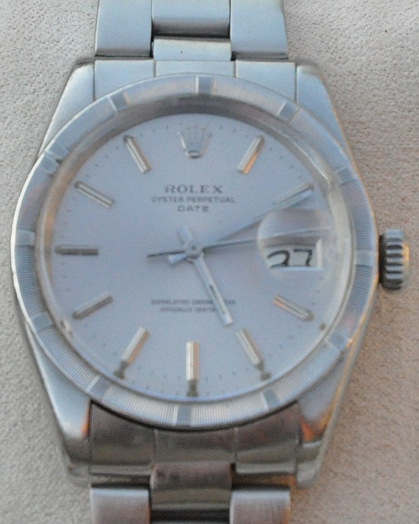 1974 Rolex Oyster Perpetual Date 34MM Silver Dial Oyster Bracelet (1501)