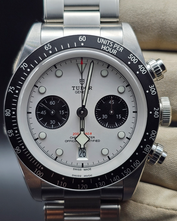 2021 Tudor Black Bay Chrono "Panda" 41MM White Dial Steel Bracelet (79360N)