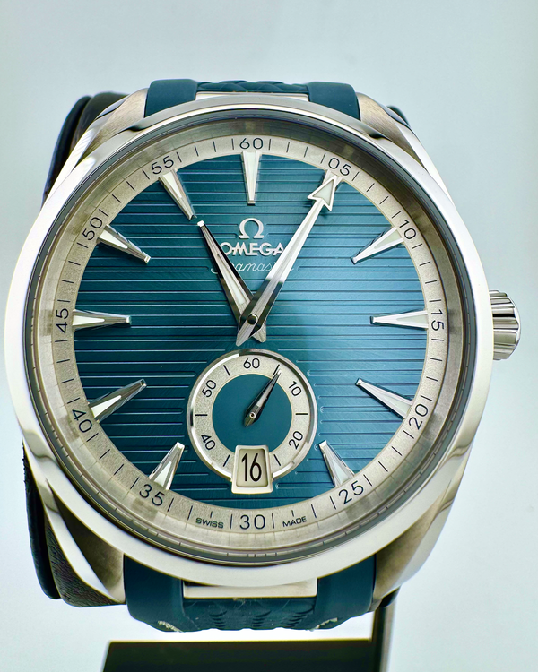 No Reserve - 2025 Omega Seamaster Aqua Terra 150M 41MM Blue Dial Rubber Strap (220.12.41.21.03.005)