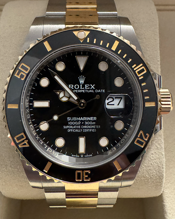 2025 Rolex Submariner Date 41MM Black Dial Two-Tone Oyster Bracelet (126613LN)