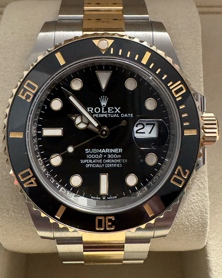 2025 Rolex Submariner Date 41MM Black Dial Two-Tone Oyster Bracelet (126613LN)