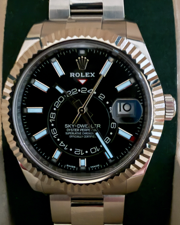 2018 Rolex Sky-Dweller 42MM Black Dial Oyster Bracelet (326934)