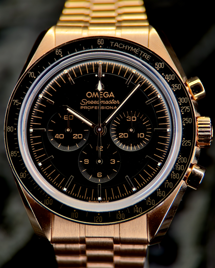 2022 Omega Speedmaster Professional Moonwatch 42MM Black Dial Rose Gold Bracelet (310.60.42.50.01.001)