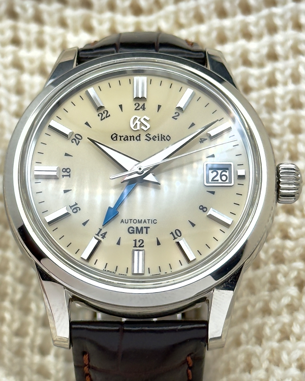 2022 Grand Seiko Elegance GMT 39.5MM Ivory Dial Leather Strap (SBGM221G)