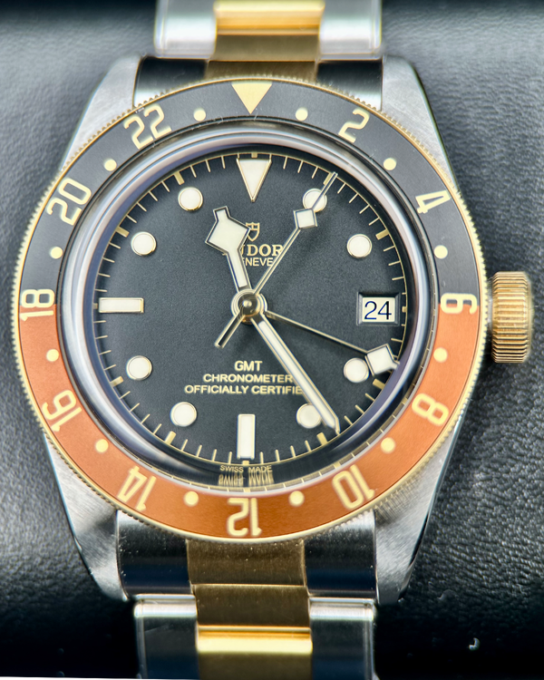 2022 Tudor Black Bay S&G GMT "Rootbeer" 41MM Black Dial Two-Tone Bracelet (79833MN)