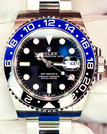 2023 Rolex GMT-Master II "Batman" 40MM Black Dial Oyster Bracelet (126710BLNR)