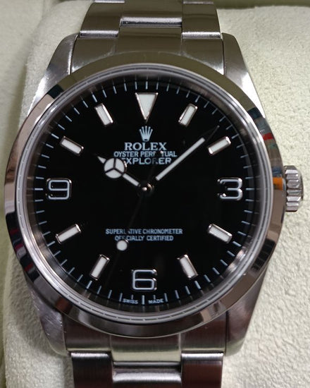Rolex Explorer 36MM Black Dial Oyster Bracelet (114270)