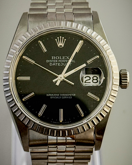 1986 Rolex Datejust 36MM Black Dial Jubilee Bracelet (16030)