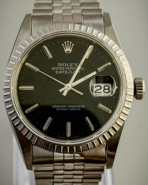 1986 Rolex Datejust 36MM Black Dial Jubilee Bracelet (16030)