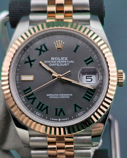 2022 Rolex Datejust "Wimbledon" 41MM Slate Dial Two-Tone Jubilee Bracelet (126331)