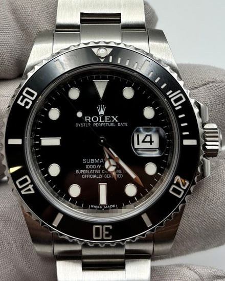 2014 Rolex Submariner Date 40MM Black Dial Oyster Bracelet (116610LN)