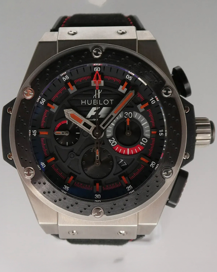2011 Hublot King Power F1 L.E. 48MM Black Dial Textile Strap (703.ZM.1123.NR.FMO10)