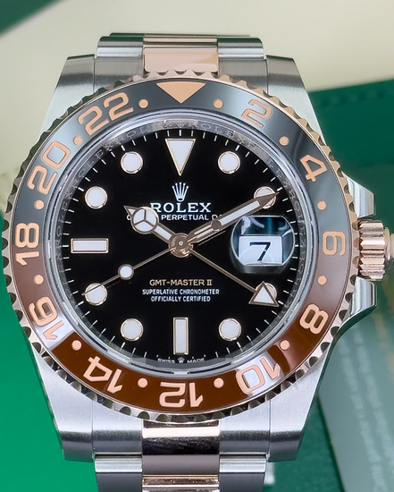 2021 Rolex GMT-Master II "Rootbeer" 40MM Black Dial Two-Tone Oyster Bracelet (126711CHNR)