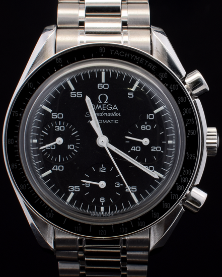 Omega Speedmaster Reduced 39MM Black Dial Steel Bracelet (3510.50.00)