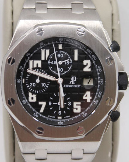 Audemars Piguet Royal Oak Offshore 42MM Black Dial Steel Bracelet (26170ST.OO.D101CR.03)