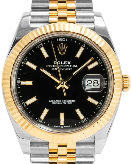 2024 Rolex Datejust 41MM Black Dial Two-Tone Jubilee Bracelet (126333)