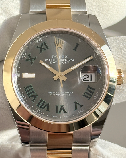 2025 Rolex Datejust "Wimbledon" 41MM Slate Dial Two-Tone Oyster Bracelet (126303)
