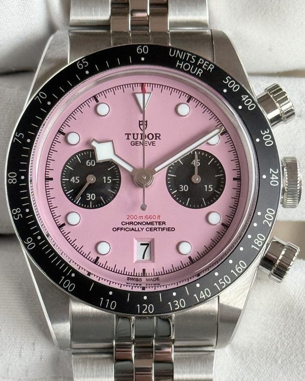 2025 Tudor Black Bay Chrono "Flamingo" 41MM Pink Dial Steel Bracelet (79360)