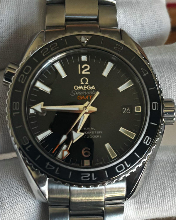 2020 Omega Seamaster Planet Ocean GMT 43.5MM Black Dial Steel Bracelet (232.30.44.22.01.001)
