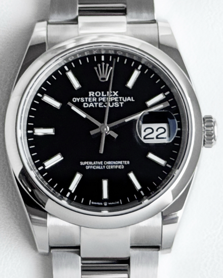 2025 Rolex Datejust 36MM Black Dial Oyster Bracelet (126200)