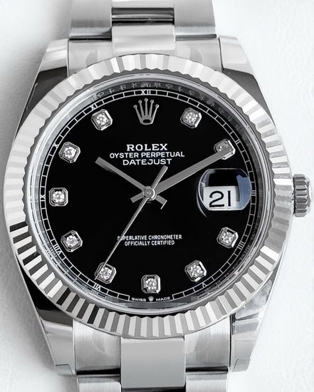 2025 Rolex Datejust 41MM Black Dial Oyster Bracelet (126334)