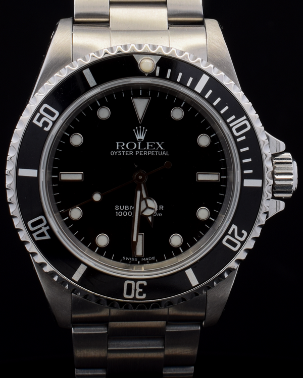 2001 Rolex Submariner No Date 40MM Black Dial Oyster Bracelet (14060)