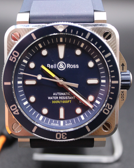 Bell & Ross BR 03-92 Diver 42MM Blue Dial Rubber Strap (BR0392-D-BU-ST/SRB)
