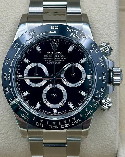 2021 Rolex Cosmograph Daytona 40MM Black Dial Oyster Bracelet (116500LN)