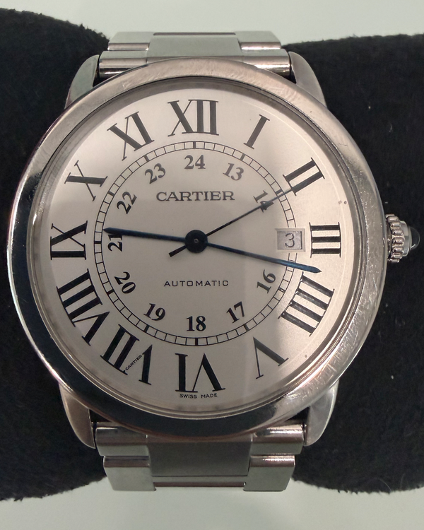 2022 Cartier Ronde De Cartier Solo 42MM Silver Dial Steel Bracelet (W6701011)