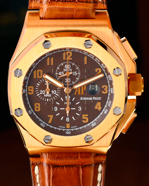 Audemars Piguet Royal Oak Offshore "Arnold All-Stars" L.E. 48MM Brown Dial Leather Strap (26158OR.OO.A801CR.01)