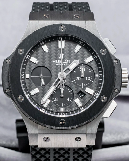 Hublot Big Bang 44MM Carbon Fiber Dial Rubber Strap (301.SM.1770.RX)
