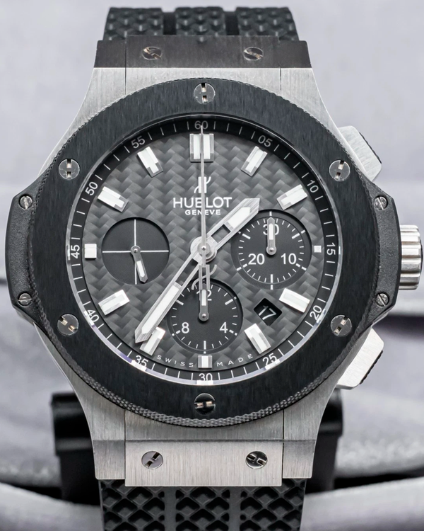 Hublot Big Bang 44MM Carbon Fiber Dial Rubber Strap (301.SM.1770.RX)