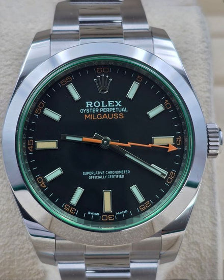 2022 Rolex Milgauss 40MM Black Dial Oyster Bracelet (116400GV)