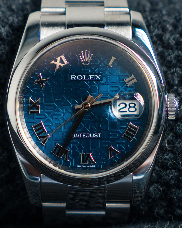 Rolex Datejust 36MM Blue "Jubilee" Dial Oyster Bracelet (116200)
