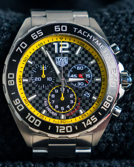 Tag Heuer Formula 1 43MM Quartz Black Dial Steel Bracelet (CAZ101AC.BA0842)
