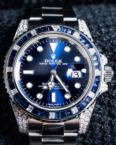 Rolex Submariner Date "Tribute to 116659SABR" 40MM Aftermarket Blue Dial Oyster Bracelet (116610LN)
