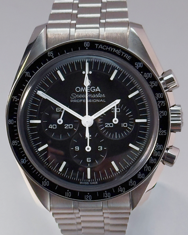2024 Omega Speedmaster Professional Moonwatch 42MM Black Dial Steel Bracelet (310.30.42.50.01.001)