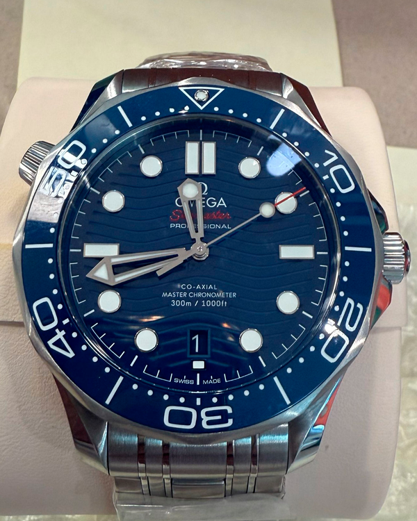 2025 Omega Seamaster Diver 300M 42MM Blue Dial Steel Bracelet (210.30.42.20.03.001)