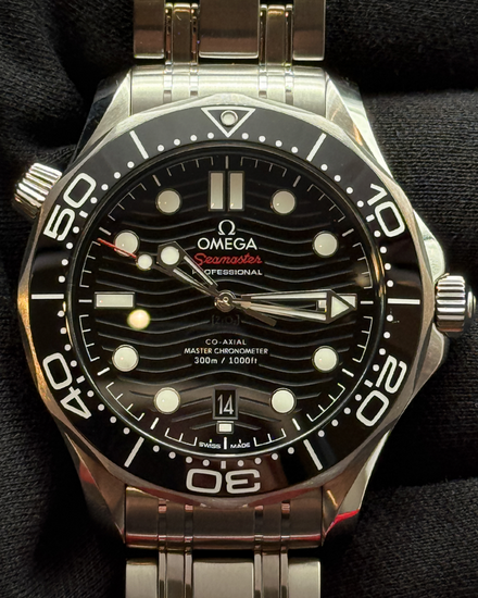 2025 Omega Seamaster Diver 300M 42MM Black Dial Steel Bracelet (210.30.42.20.01.001)